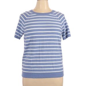 LOFT Ann Taylor short sleeve striped sweater XL